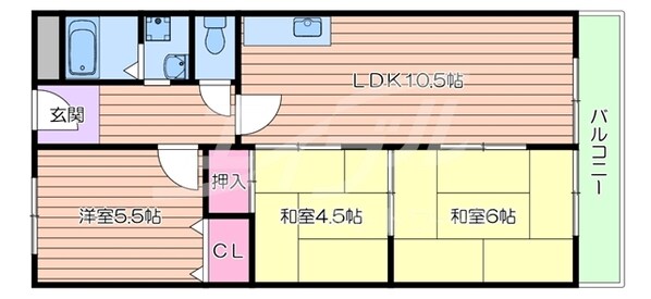 サニーハイツの物件間取画像